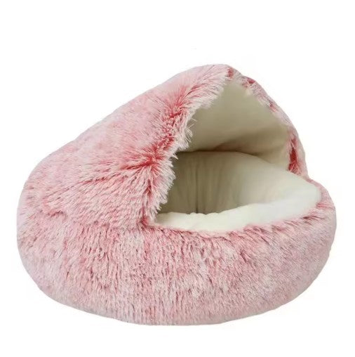 Cozy round comfort plush Pet Bed