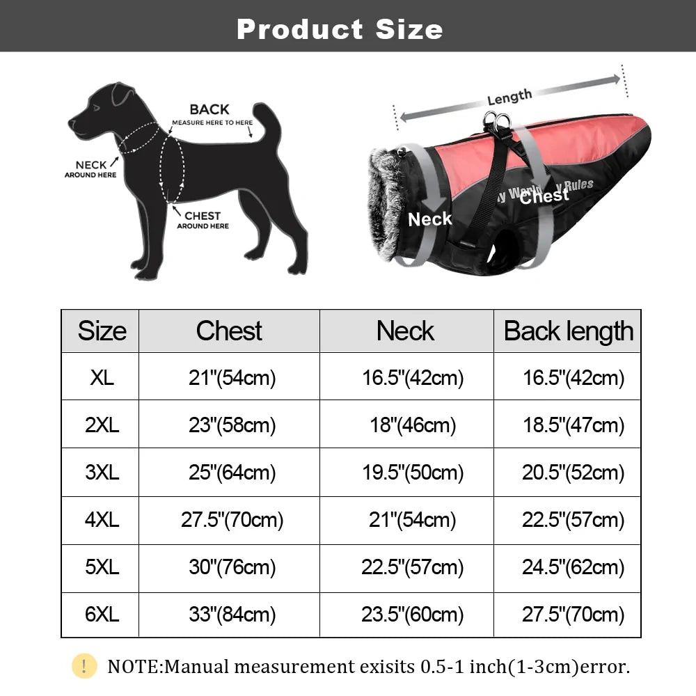 Waterproof Thicken Winter Dog Coat
