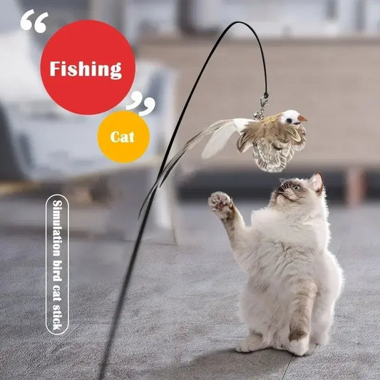 Bird Stick Cat Toy
